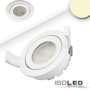 LED Einbaustrahler, weiß, 8W SMD, 120°, rund, warmweiß, dimmbar