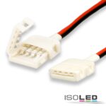Clip-Verbinder mit Kabel (max. 5A) C1-210 für 2-pol. IP20 Flexstripes mit Breite 10mm, Pitch >12mm