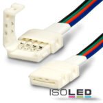 Clip-Verbinder mit Kabel (max. 5A) C1-410 für 4-pol. IP20 Flexstripes mit Breite 10mm, Pitch >12mm