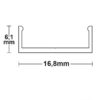 Befestigungsleiste für Montageprofile, 10cm, gebohrt