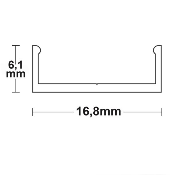 Befestigungsleiste für Montageprofile, 10cm, gebohrt