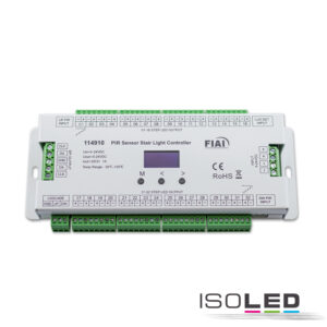 Treppen-Effekt PWM-Dimmer 5-24V DC, 32x1A + SPI-Output, 2 PIR Sensor + 2 Push-Tast Eingänge