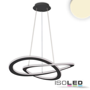 LED Hängeleuchte Design 600, schwarz, 40W, rund, 3000K, dimmbar