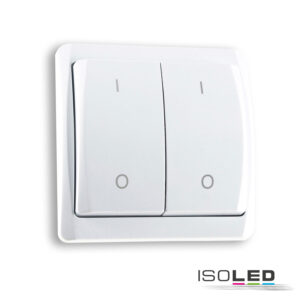 IR-PANEL CONTROL 2-fach Funk-Wandsender, batteriebetrieben (A23 12V enthalten)