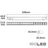 Track48 Leuchte 32cm schwarz, 18W, 36°, UGR<19, 48V DC, 3000K,CRI90, Line+