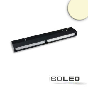 Track48 Wallwasher 22cm schwarz, 12W, 100° asymetrisch, 48V DC, 3000K, CRI90