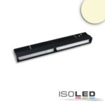 Track48 Wallwasher 22cm schwarz, 12W, 100° asymetrisch, 48V DC, 3000K, CRI90, DALI dimmbar