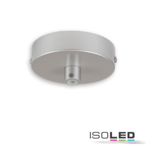 Deckenbaldachin rund, grau, für Kabel mit bis zu max. 9,8mm Manteldurchm.