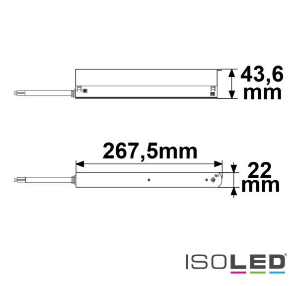 Track48 Inline-Trafo weiß, 150W, 48V DC