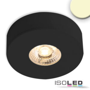LED Ein- und Unterbauleuchte MiniAMP schwarz, 3W, 24V DC, warmweiß, dimmbar