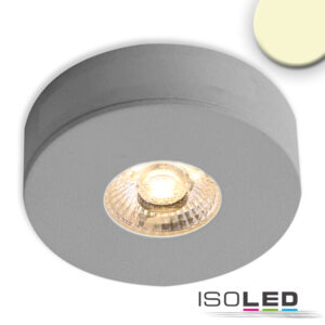 LED Ein- und Unterbauleuchte MiniAMP alu gebürstet, 3W, 24V DC, warmweiß, dimmbar