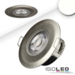 LED Einbaustrahler PC68 IP44, brushed, 5W, 38°, neutralweiß, 3 Stufen dimmbar, korrosionsbeständig