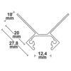 LED Fliesenprofil Ausseneck, 200cm