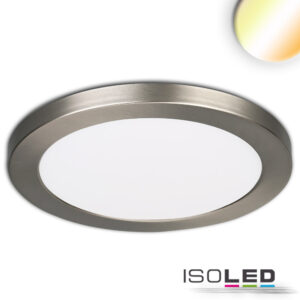 LED Aufbau/Einbauleuchte Slim Flex, 24W, nickel gebürstet, ColorSwitch 3000|3500|4000K