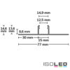 LED Trockenbau T-Profil 14, 200cm