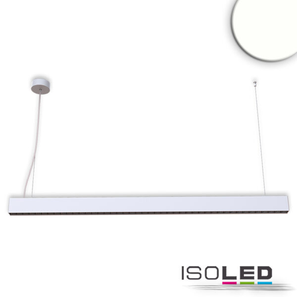 LED Hängeleuchte Raster Up&Down, 25+25W, anreihbar, UGR<6, silber, 4000K, 1-10V dimmbar