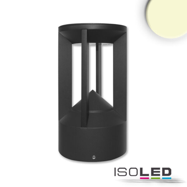 LED Leuchte Poller-4, 9W, sandschwarz, warmweiß