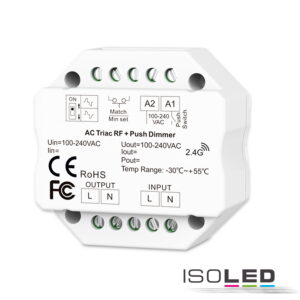 Sys-Pro Universal-Push/Funk Mesh-Dimmer 230V, 360VA, Phasenan-/Abschnitt wählbar